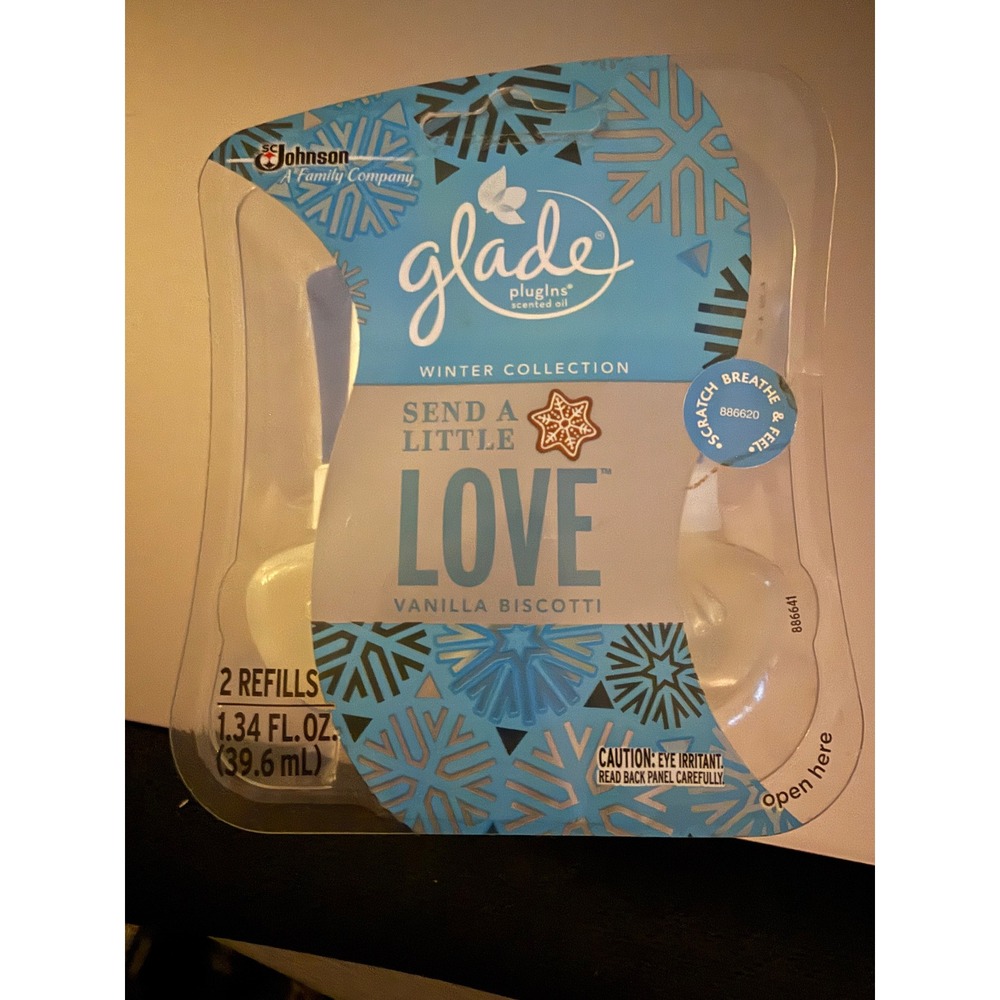 Glade Plugins Scented Oil‎ Refills Vanilla Biscotti Winter Collection 2 Pack